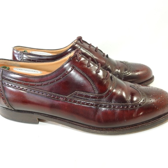 Bally Size 8 Maroon Wingtip Oxfords Mens R6C5 main image 4